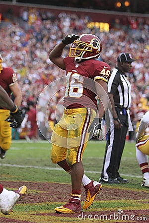 Redskins Running Back Alfred Morris Editorial Stock Photo
