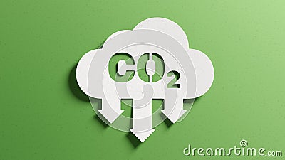 Reduce CO2 emissions to limit climate change and global warming. Low greenhouse gas levels, decarbonize, net zero carbon dioxide Stock Photo