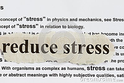 Reduce stress Stock Photo