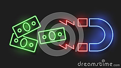 Reduces The Effect Of Red Lines. Line Icon Of Reducing Money. The Percentage Down The Line Icon. Cost Reduction-reduce The Dollar Vector Illustration