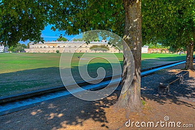 Reduit Tilly fortress in German town Ingolstadt Stock Photo