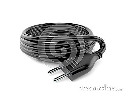 Reel of electric cable Stock Photo