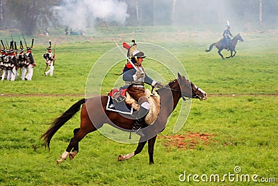 Reenactor-cuirassier portrait Editorial Stock Photo