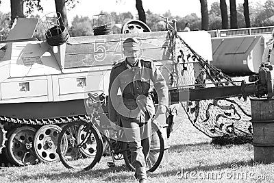 Second world war II german wehrmacht soldier in uniform