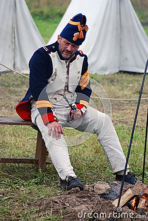 Reenactor portrait Editorial Stock Photo