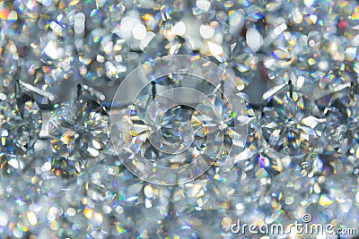 Refection caustic of diamond crystal jewel light reflect Stock Photo