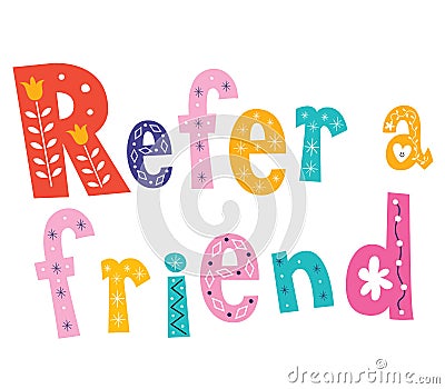 Refer a friend Vector Illustration