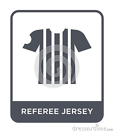 referee jersey icon in trendy design style. referee jersey icon isolated on white background. referee jersey vector icon simple Vector Illustration