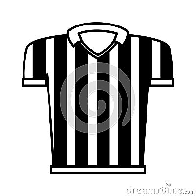 Referee shirt uniform icon Vector Illustration
