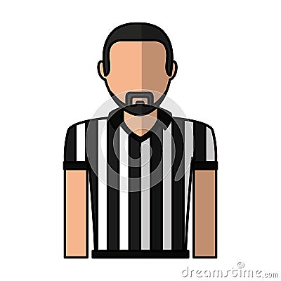 Referee sport avatar character Vector Illustration