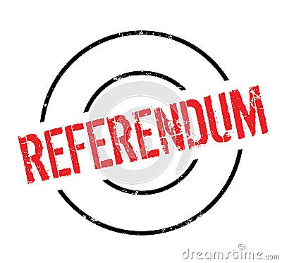 Referendum rubber stamp Vector Illustration