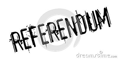 Referendum rubber stamp Vector Illustration