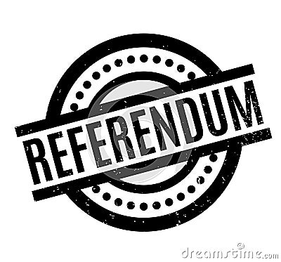 Referendum rubber stamp Vector Illustration