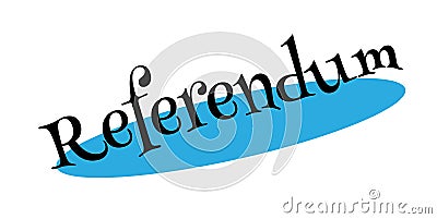 Referendum rubber stamp Vector Illustration