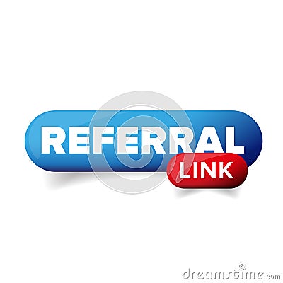 Referral link button Vector Illustration