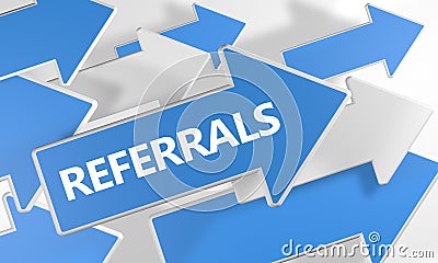 Referrals Cartoon Illustration