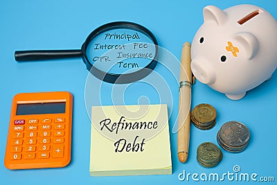 Refinance Debt Stock Photo