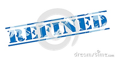 Refined blue stamp Stock Photo