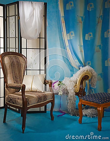 Refined boudoir interior Stock Photo