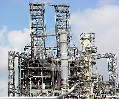 Refinery Coking Unit Stock Photo