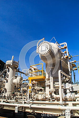 Refinery Industry tank production petroleum Stock Photo