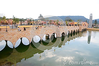 Reflect bridge Editorial Stock Photo