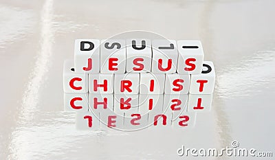 Reflecting on Jesus Christ Stock Photo