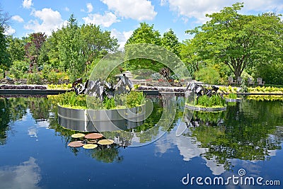 Reflecting pond Stock Photo