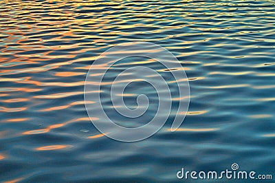 Reflection and the ripple on the water Stock Photo