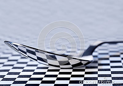Reflection in a tablespoon Stock Photo