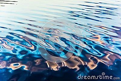 Reflection in water ripples Stock Photo