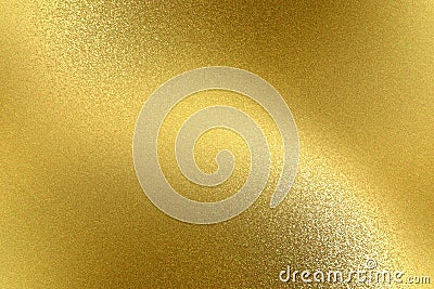 Reflection of wave gold metal, texture background Stock Photo