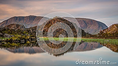 Reflections of the Fells, Lake district Stock Photo