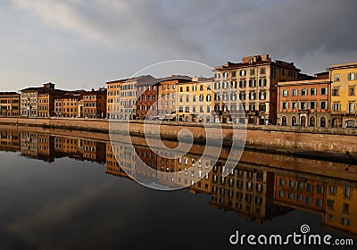 Reflections of Pisa Stock Photo