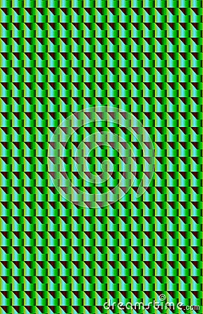 A shiny green three dimensional pattern. Stock Photo