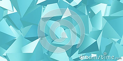 Reflective triangle cube Abstract background 3d illustration Cartoon Illustration