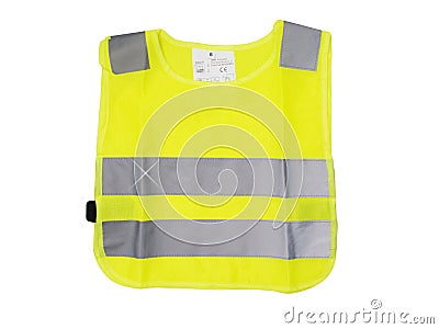 Reflective vest for children Stock Photo