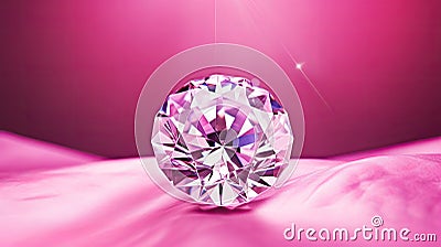 reflects pink background diamond Cartoon Illustration