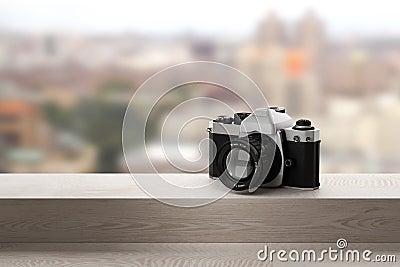 Reflex analog camera Stock Photo