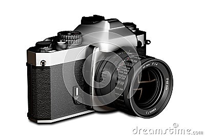 Reflex analog camera Stock Photo