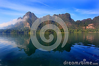 Reflex of mountain,thailand Stock Photo