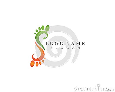 Reflexology foot icon vector illustration Vector Illustration