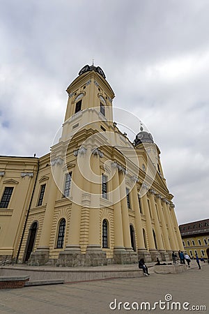 Reformed Great Church of Debrecen Editorial Stock Photo