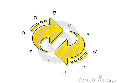 Refresh, change arrow icon. Rotation Arrowhead. Vector Vector Illustration