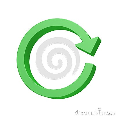 Refresh icon. Reload. Arrow. Isolated. Cartoon Illustration
