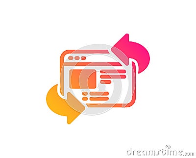 Refresh website icon. Update web page sign. Vector Vector Illustration