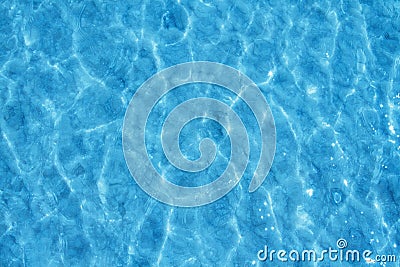 Refreshing blue swimming pool water Stock Photo