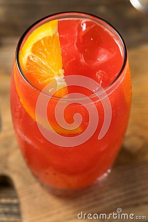 Refreshing Boozy Southern Alabama Slammer Cocktail Stock Photo