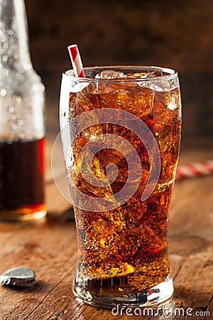 Refreshing Bubbly Soda Pop Stock Photo