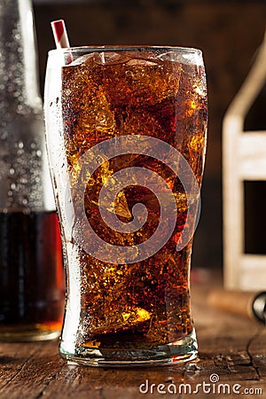 Refreshing Bubbly Soda Pop Stock Photo